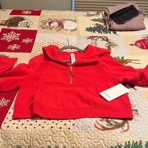 Lululemon Athletica Bright Red Hoodie